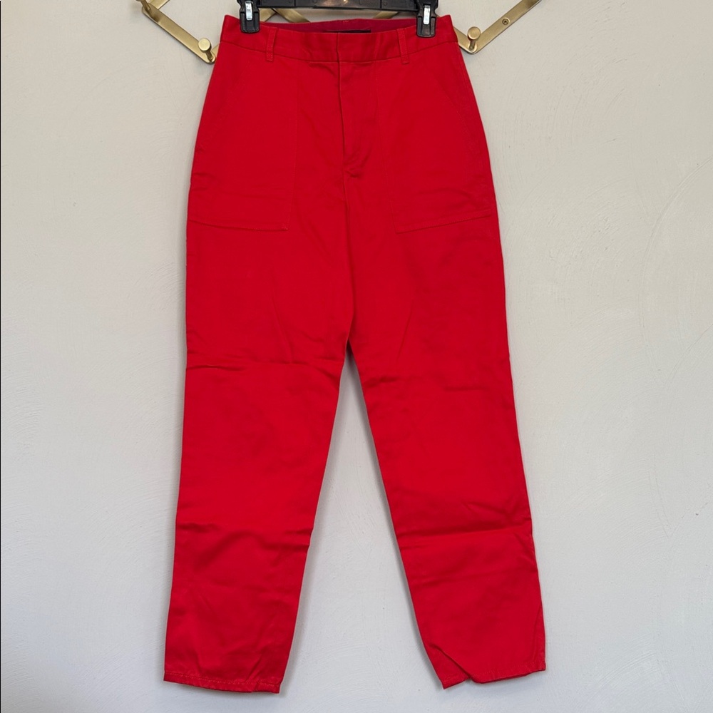 Marc Jacobs red utility pants